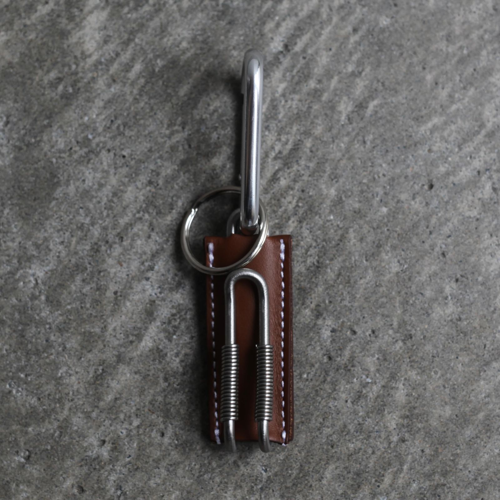 【残り一点】Spring Clip Key Holder(CLIX_MICRO GRAIN)