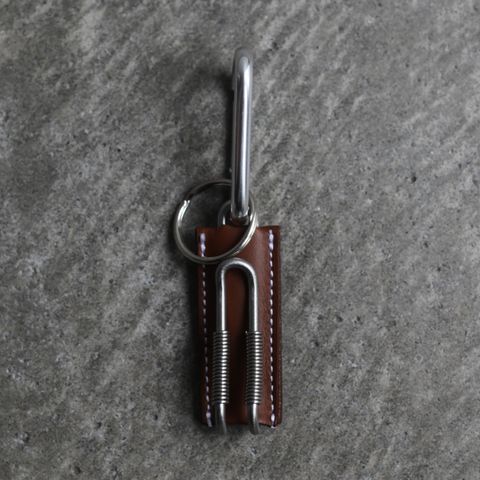 【残り一点】Spring Clip Key Holder(CLIX_MICRO GRAIN)
