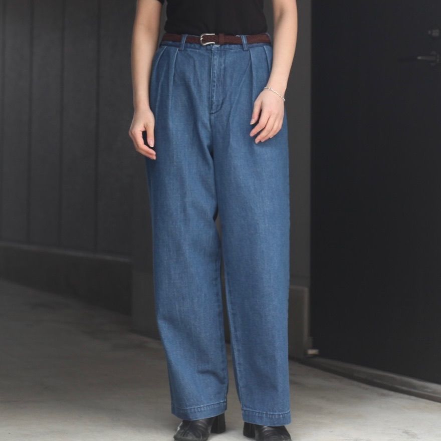 EVCON - 【残りわずか】2tuck Denim Trouser | ACRMTSM ONLINE