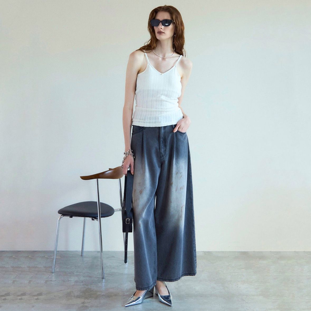 【残り一点】Cup In Jersey Lace Camisole