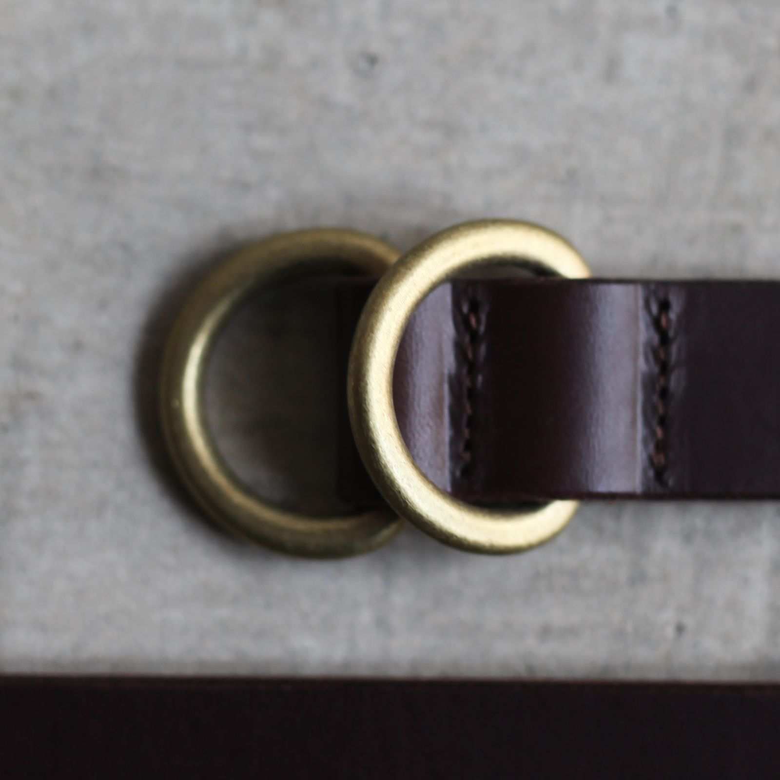 YOKO SAKAMOTO リングベルト　ブラウン レザー YOKO SAKAMOTO Belt Collection ▪️Ring Belt （wide / slim