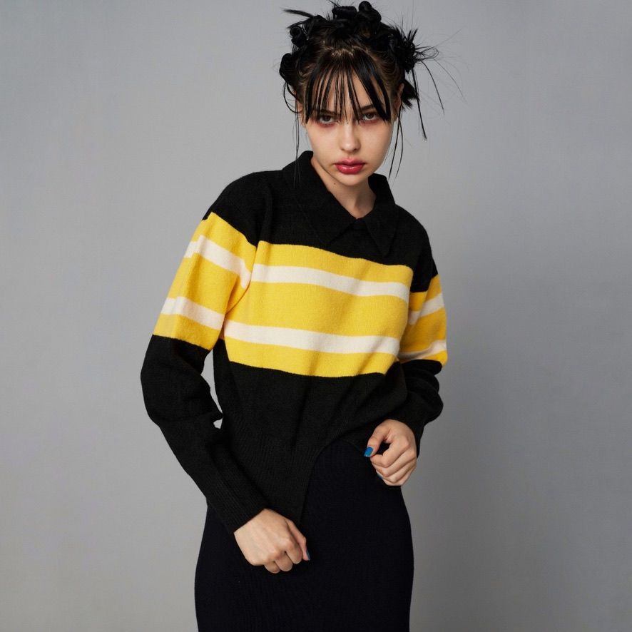 【残り一点】Border Knit Tops