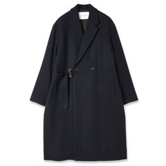 【残り一点】Lamb Wool Melton Tie Locken Long Chester Coat