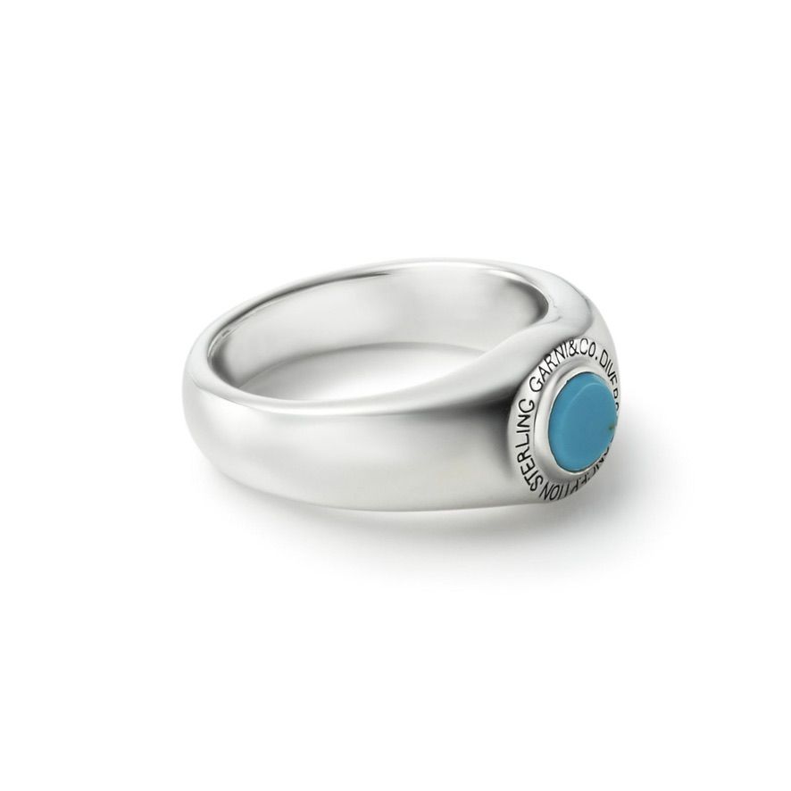 【お取り寄せ注文可能】Round Stone Ring_S(BLUE)