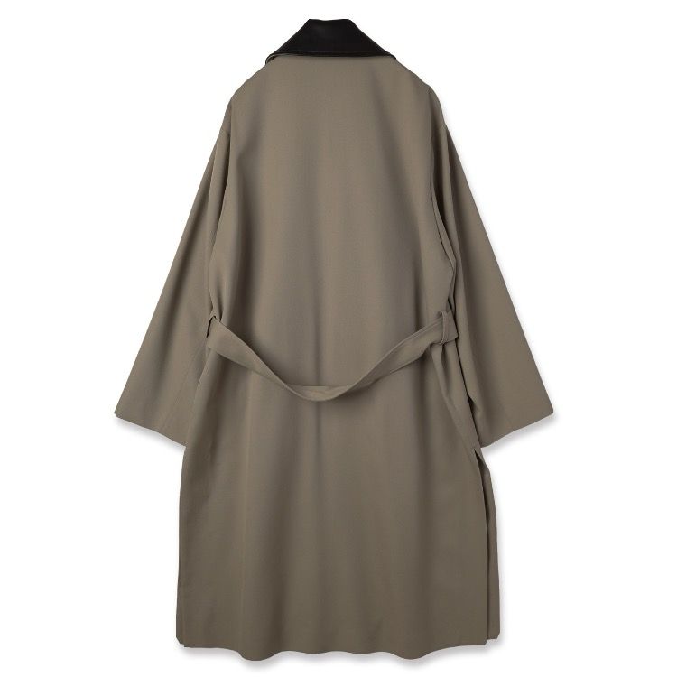 CULLNI コート CULLNI - 【残り一点】Wool Gabardine Layerd Long Coat