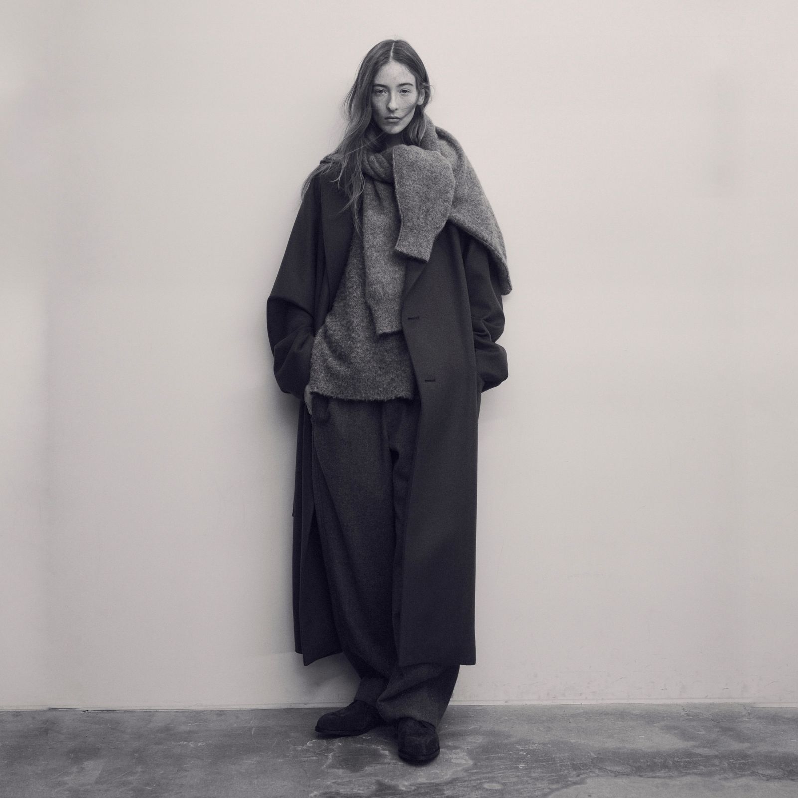 【残りわずか】Wool/Alpaca Knit Crew Neck LS