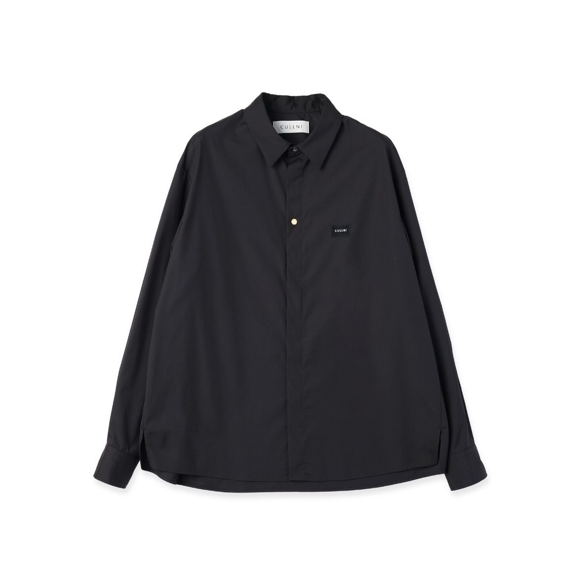 【残り一点】High Count Broadcloth Embroidery Patch Shirt