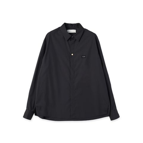 【残り一点】High Count Broadcloth Embroidery Patch Shirt
