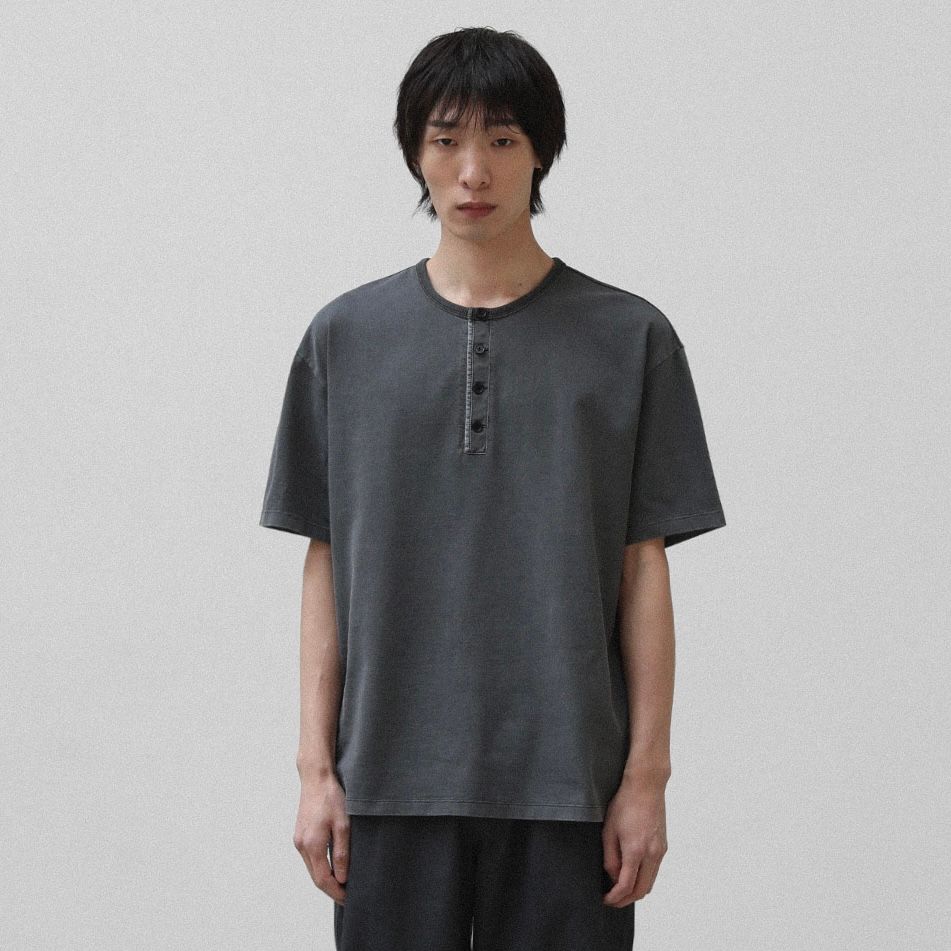 【残り一点】French Henry Neck Garment Tee