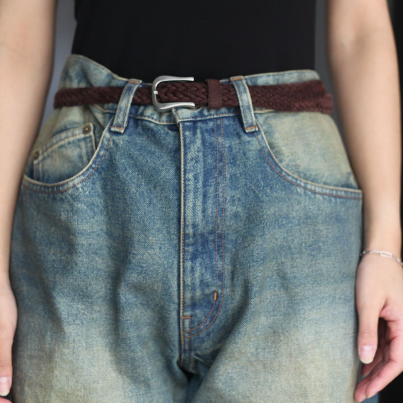 NVRFRGT - 【残りわずか】3D Twisted Wide Leg Jeans | ACRMTSM NVRFRGT - 【残りわずか】3D Twisted Wide Leg Jeans | ACRMTSM