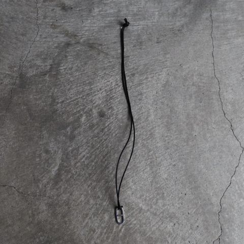 【残りわずか】Anchor Leather Necklace Small(BLACK LEATHER×SILVER)
