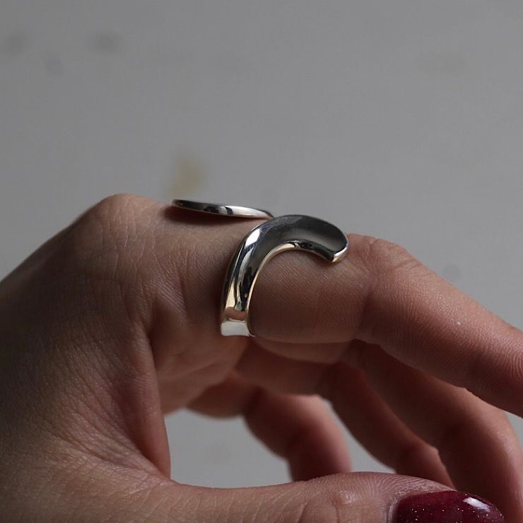 【残り一点】Modernism Ring(WHITE)