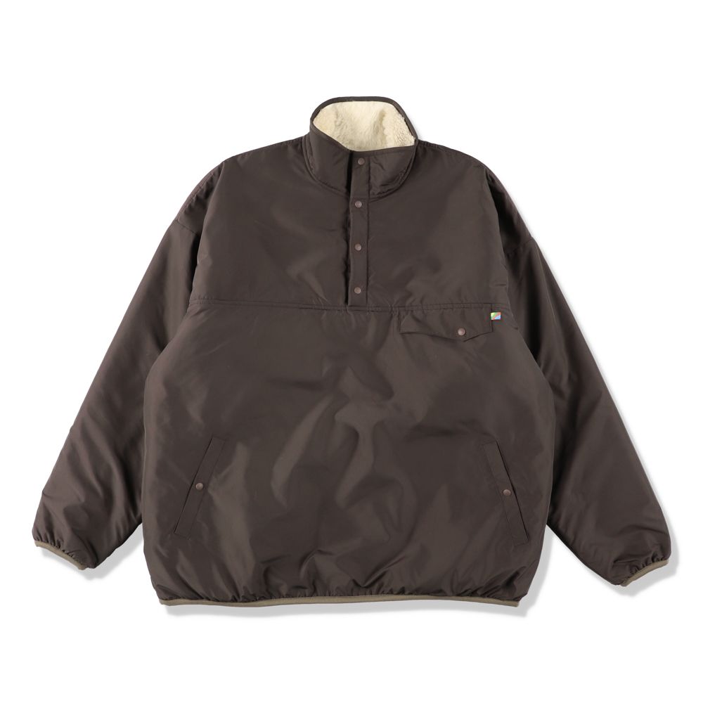 isness REVERSIBLE PULLOVER FLEECE JACKET