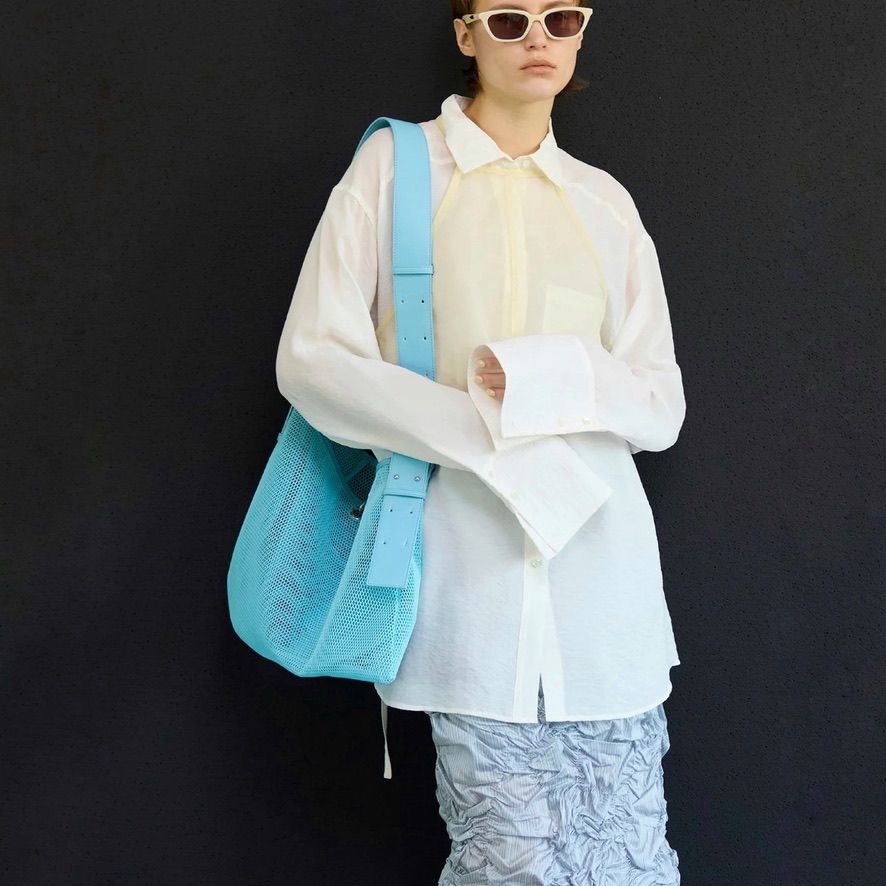 【残り一点】スクエアメッシュトートバッグ