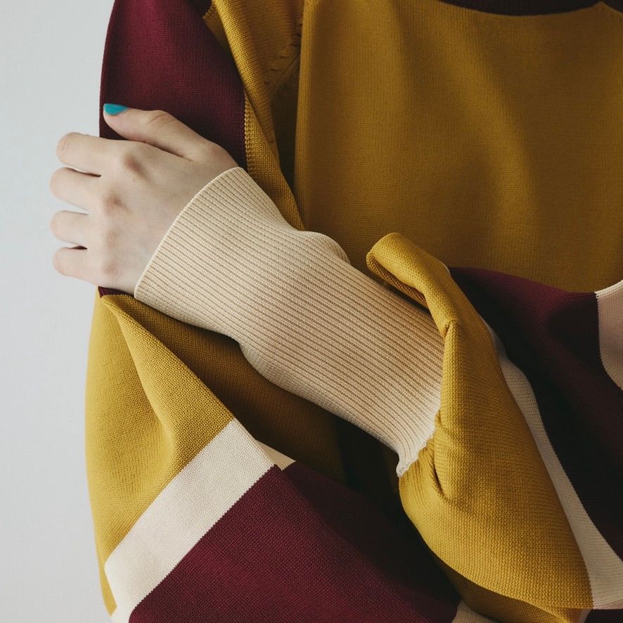 【残り一点】Bi Color Knit One Piece