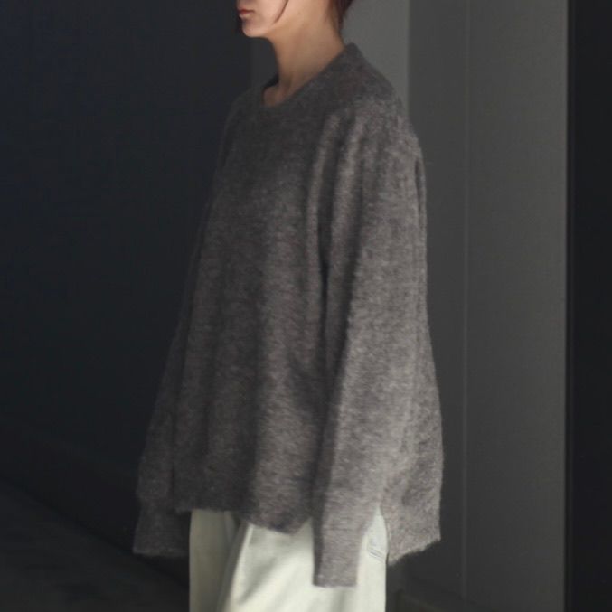 【残り一点】Wool/Alpaca Milled Knit Crew Neck LS