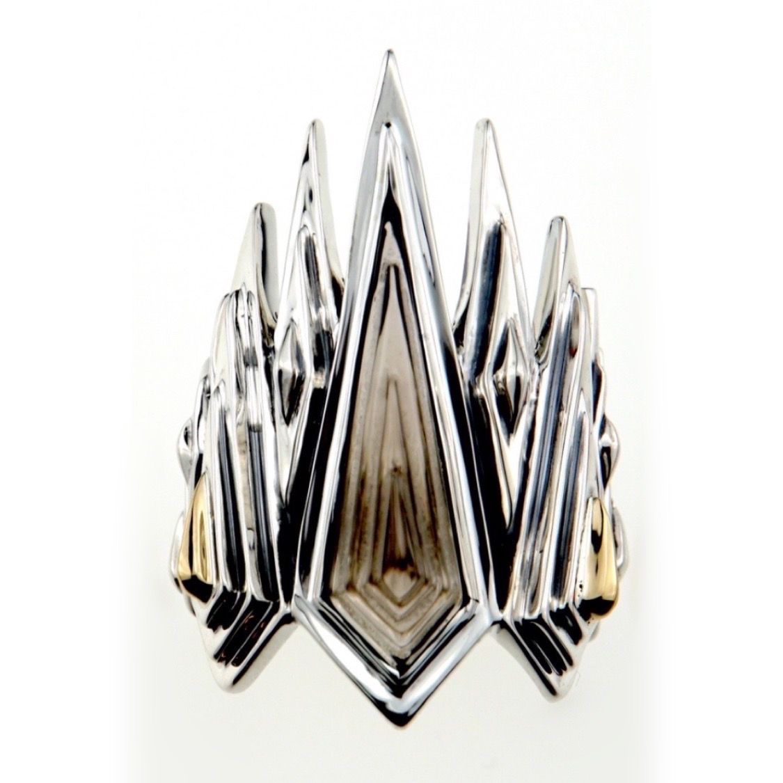 【お取り寄せ注文可能】Ice Blaze Smoky Ring(SILVER×GOLD)