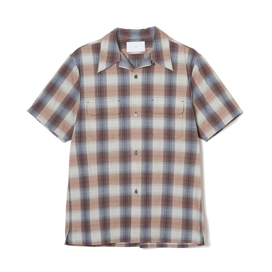 SUGARHILL - 【残り一点】Yak Ombre Plaid Open Collar Blouse