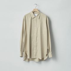 【再販売通知受付可能】Cotton Silk Oversized Placket Shirt