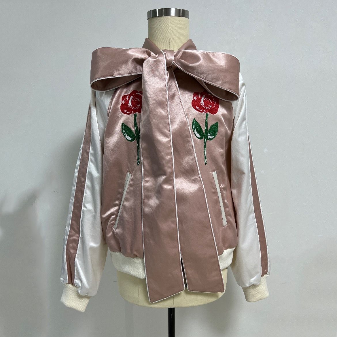 KIDILL - 【残り一点】Bowtie Souvenir Jacket(Rose&Girl Embroidery