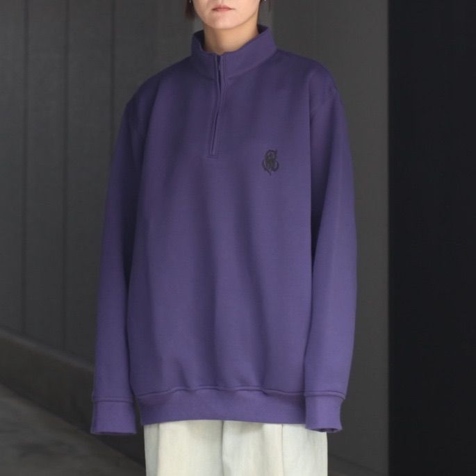 【残り一点】High Gauge Double Knit Half Zip SW