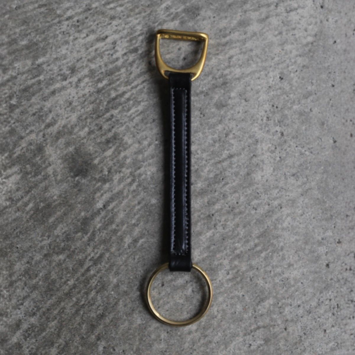 【残り一点】Stirrup Leather Key Fobs(BLACK)