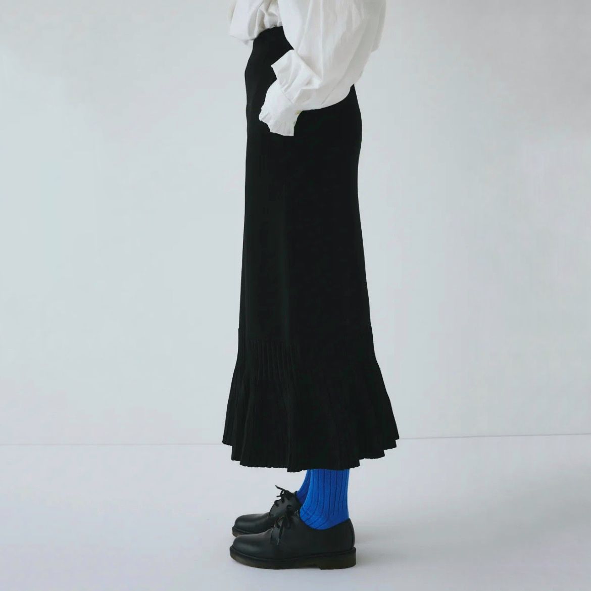 【残り一点】Pleated Hem Knit Skirt