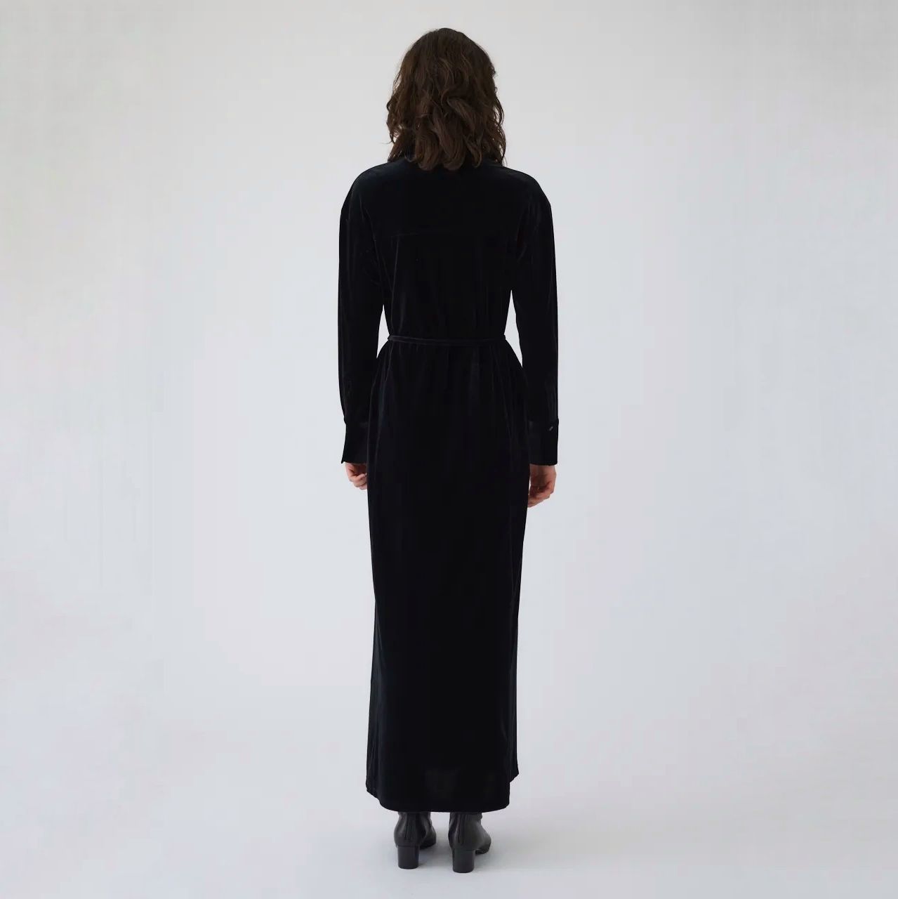 【残り一点】Velour Shirt Dress