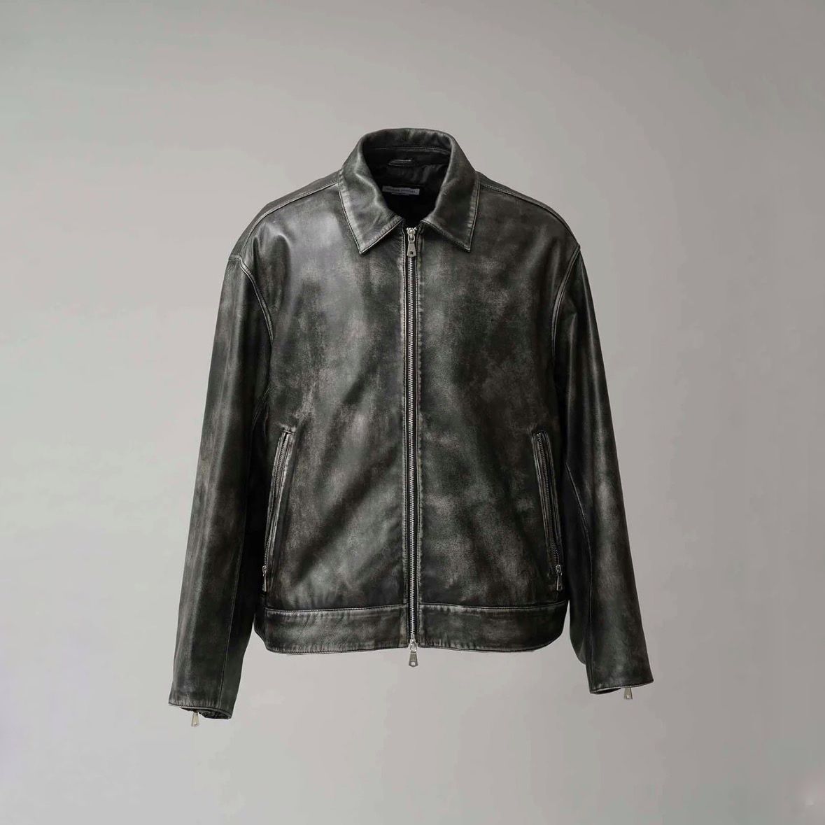 【残り一点】Sheep Leather Single Riders Collared Jacket
