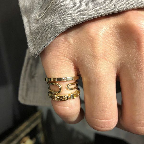 【お取り寄せ注文可能】K10 Narrow Ring_No.2(GOLD)