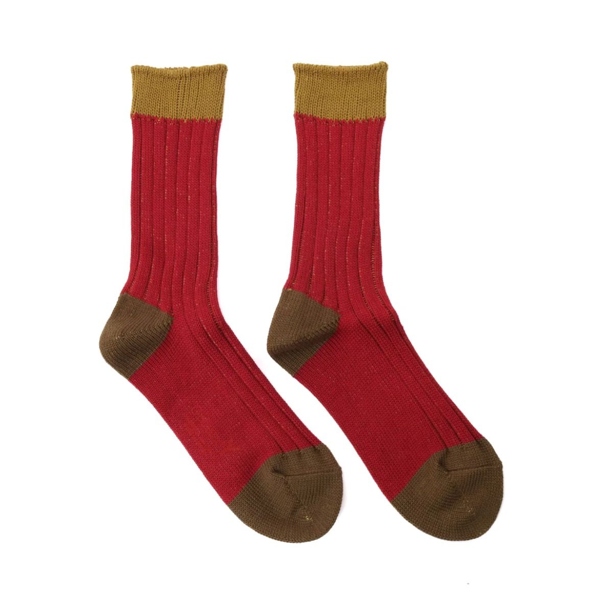 【残り一点】4×2リブソックス(RED)