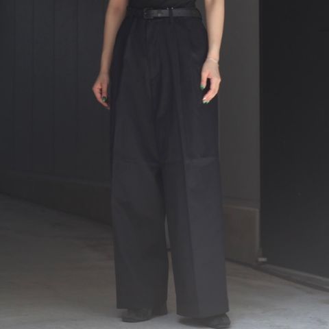 【残り一点】2Tuck Wide Chino Trousers
