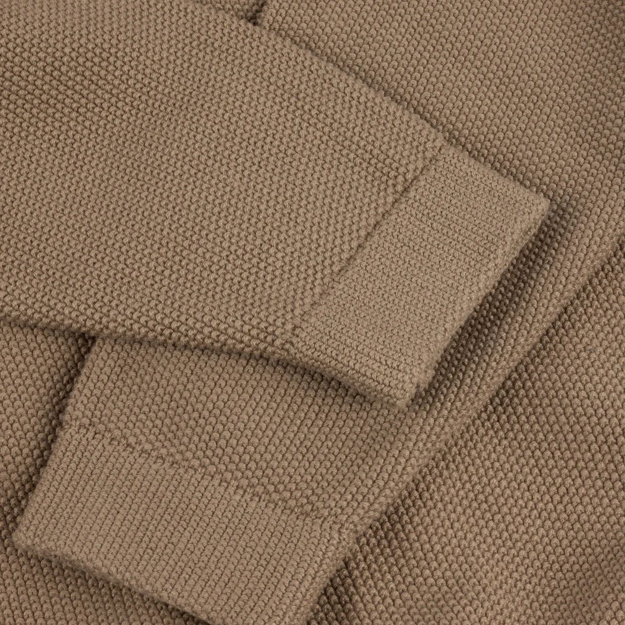 【残り一点】Knitted Pique Zip Sweater