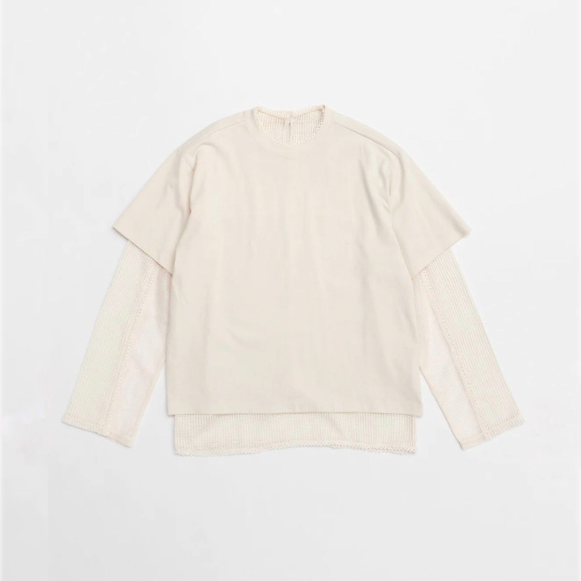 【残り一点】Multiway Mesh Fabric Layered Tee
