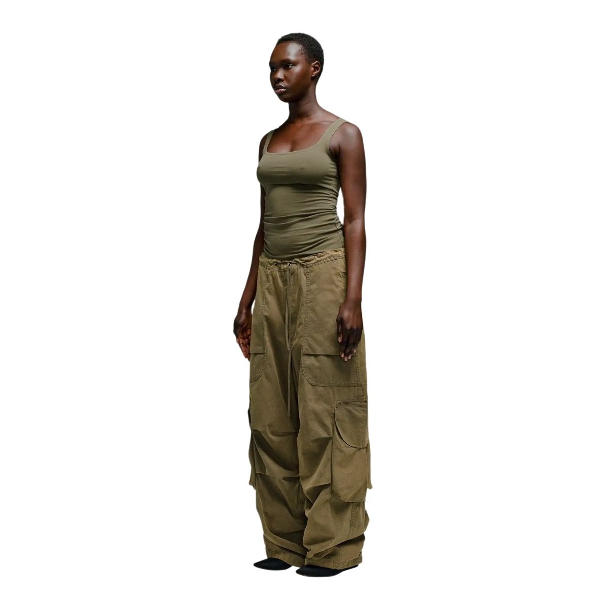 s/エンタイアスタジオ/FREIGHT CARGO 新品 entire studios FREIGHT CARGO PANTS / COTTON CANVAS (IRON)の