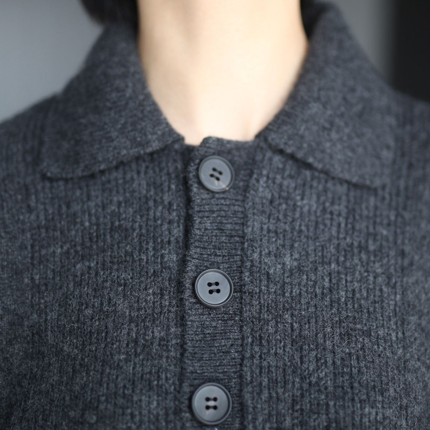 MATSUFUJI - 【残り一点】Wool Knit Polo | ACRMTSM ONLINE STORE