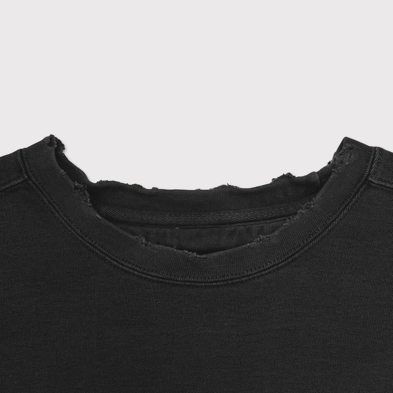 【残りわずか】Bootleg DIY Crew Sweat With Damaged(OUTSIDE TOUR)