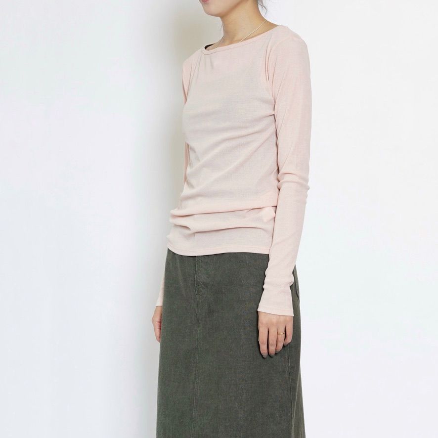 【残り一点】Sheer Teleco Boat Neck Top L/S