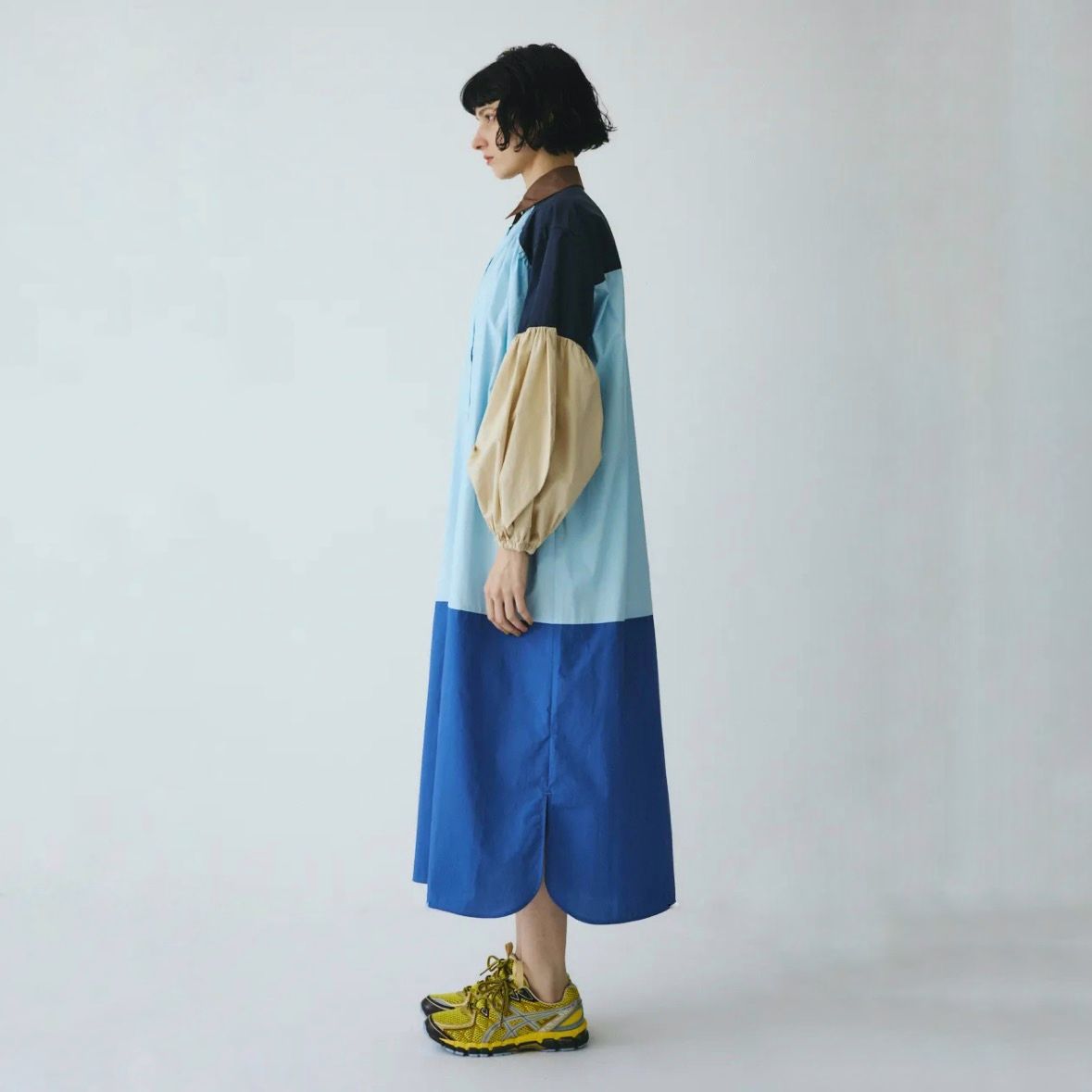 【残り一点】Switching Color Block Dress