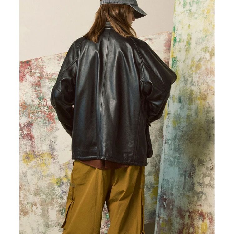【残り一点】Sheep Leather Front Button Single Blouson