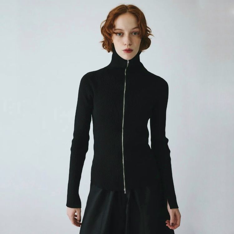 【残り一点】Zip Up Knit Tops