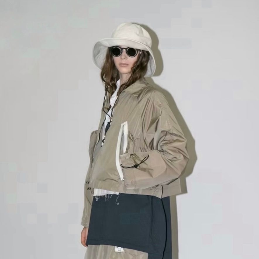 【残り一点】ナイロンタフタショートジップブルゾン