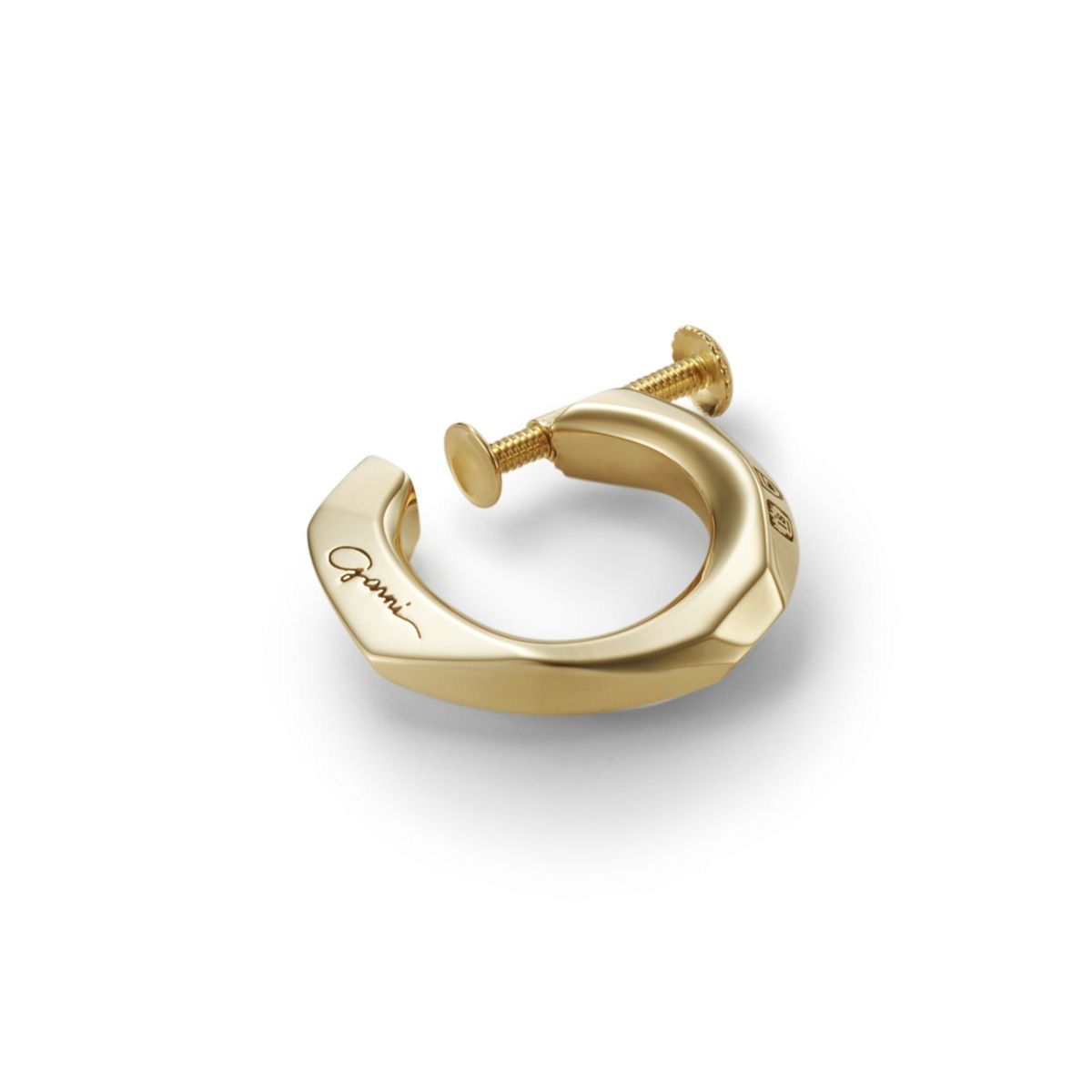【お取り寄せ注文可能】K10 Crockery Earring_L(GOLD)