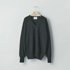 【残りわずか】Pure Cashmere Knit V Neck LS