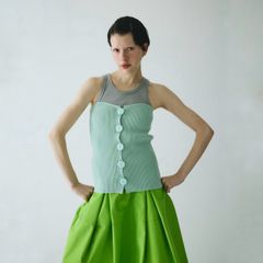 【残り一点】Front Button Knit Bustier