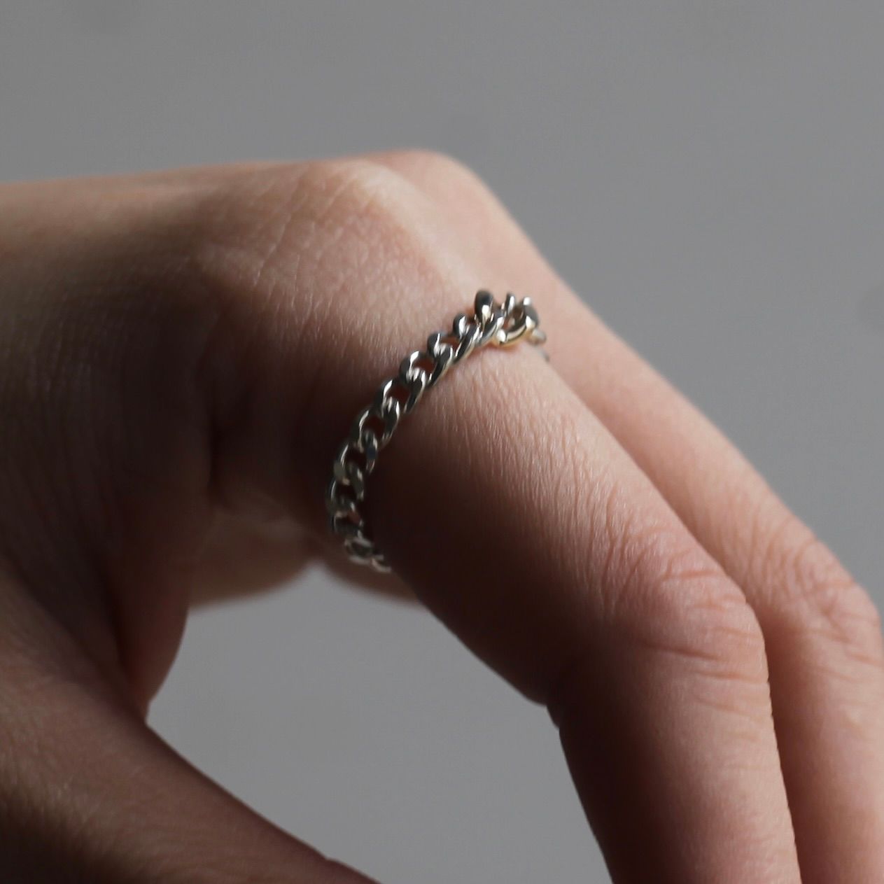 【残り一点】Curb Chain Ring(ANTIQUE×10K GOLD)
