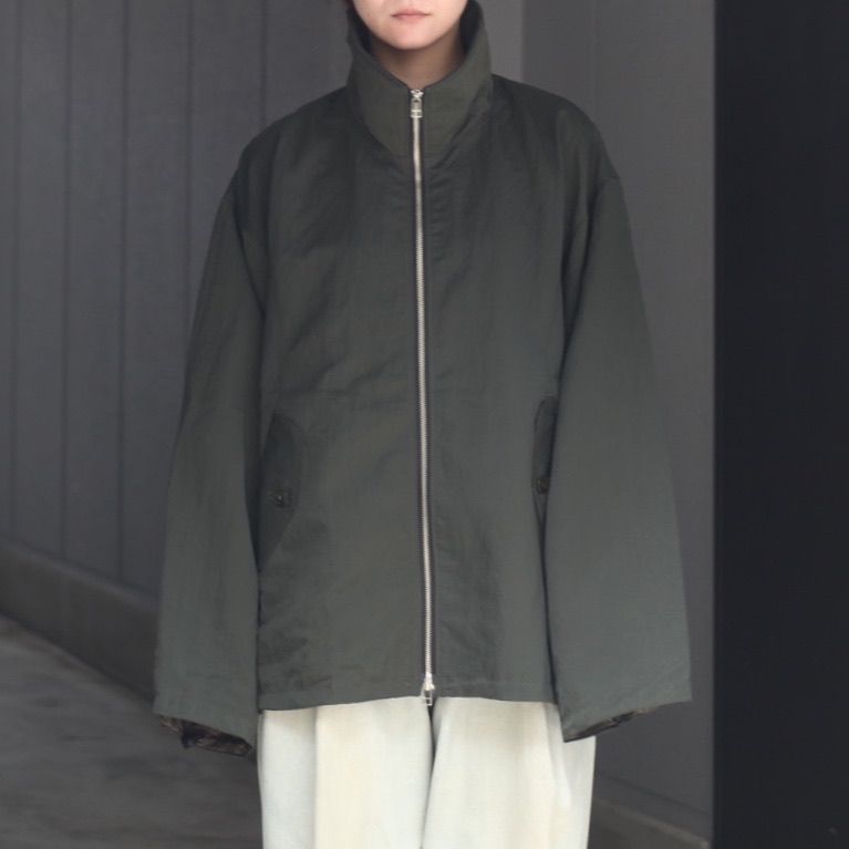 【残り一点】リサイクルナイロンジップアップブルゾン