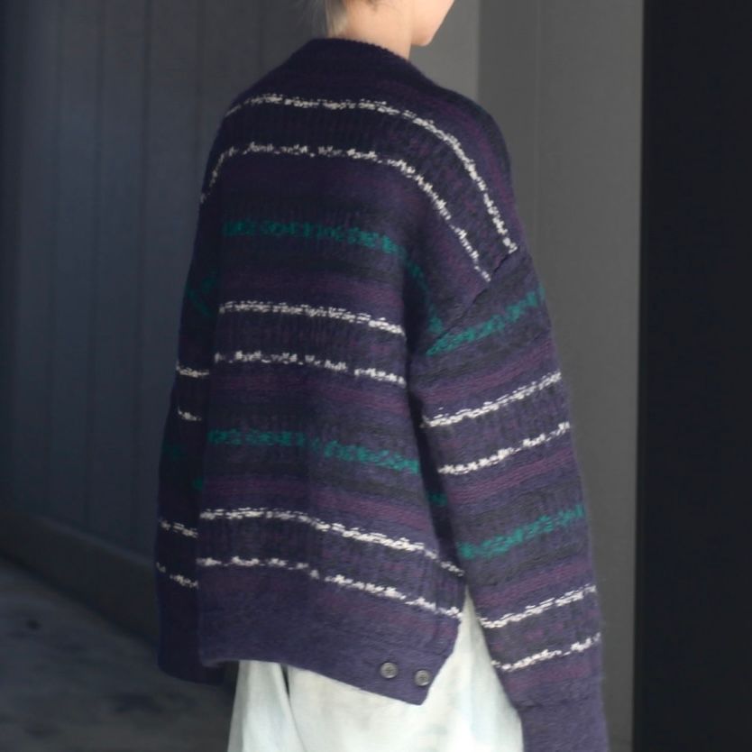 stein - 【残りわずか】Silk Mohair Fair Isle Knit Cardigan