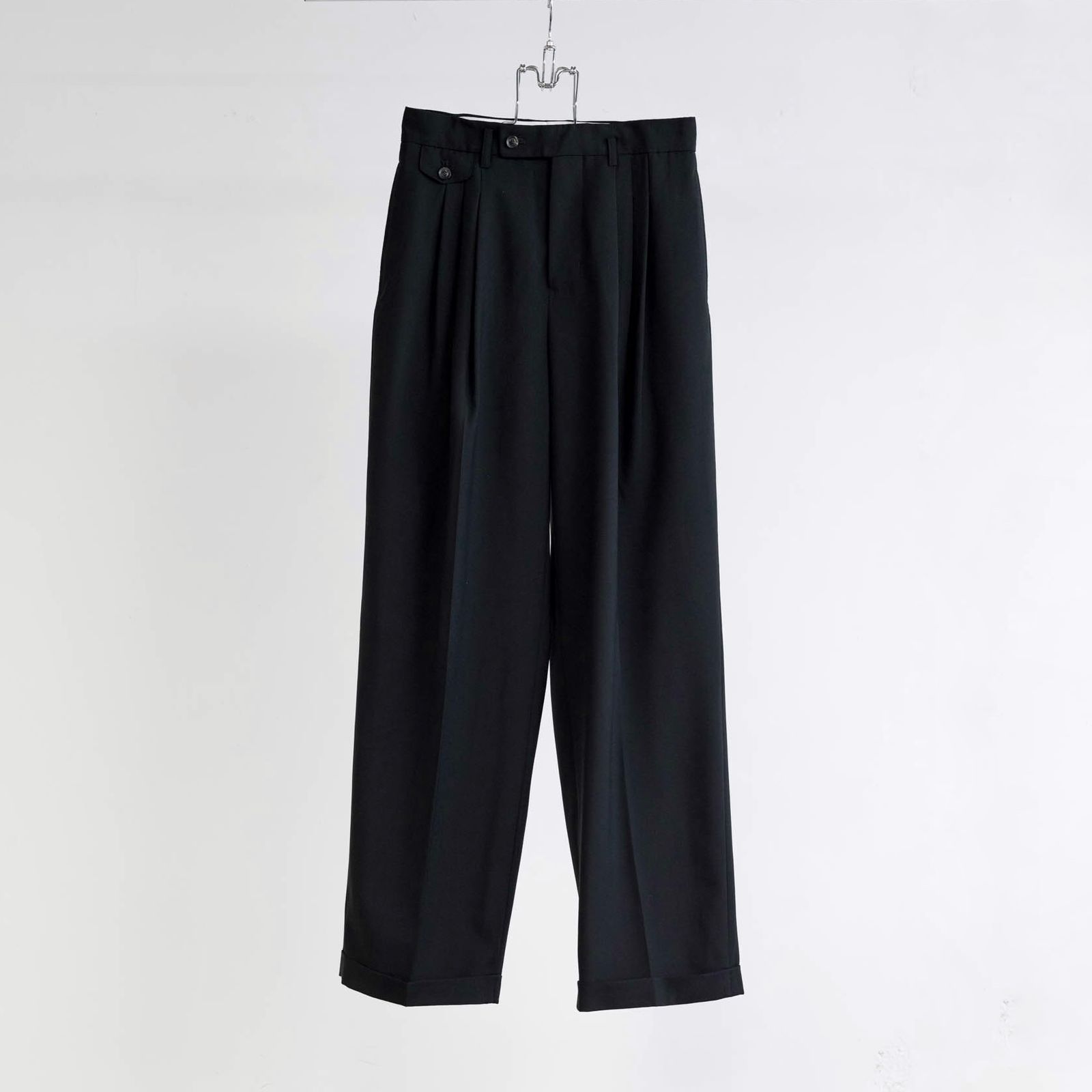 【残り一点】3 Tuck Wool Serge Trousers