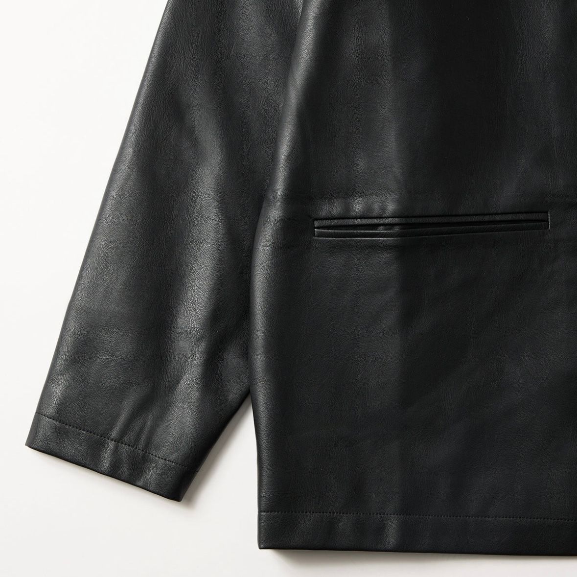 【残り一点】Synthetic Leather Half Coat